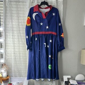 Ms. Frizzle Themed Blue Dress